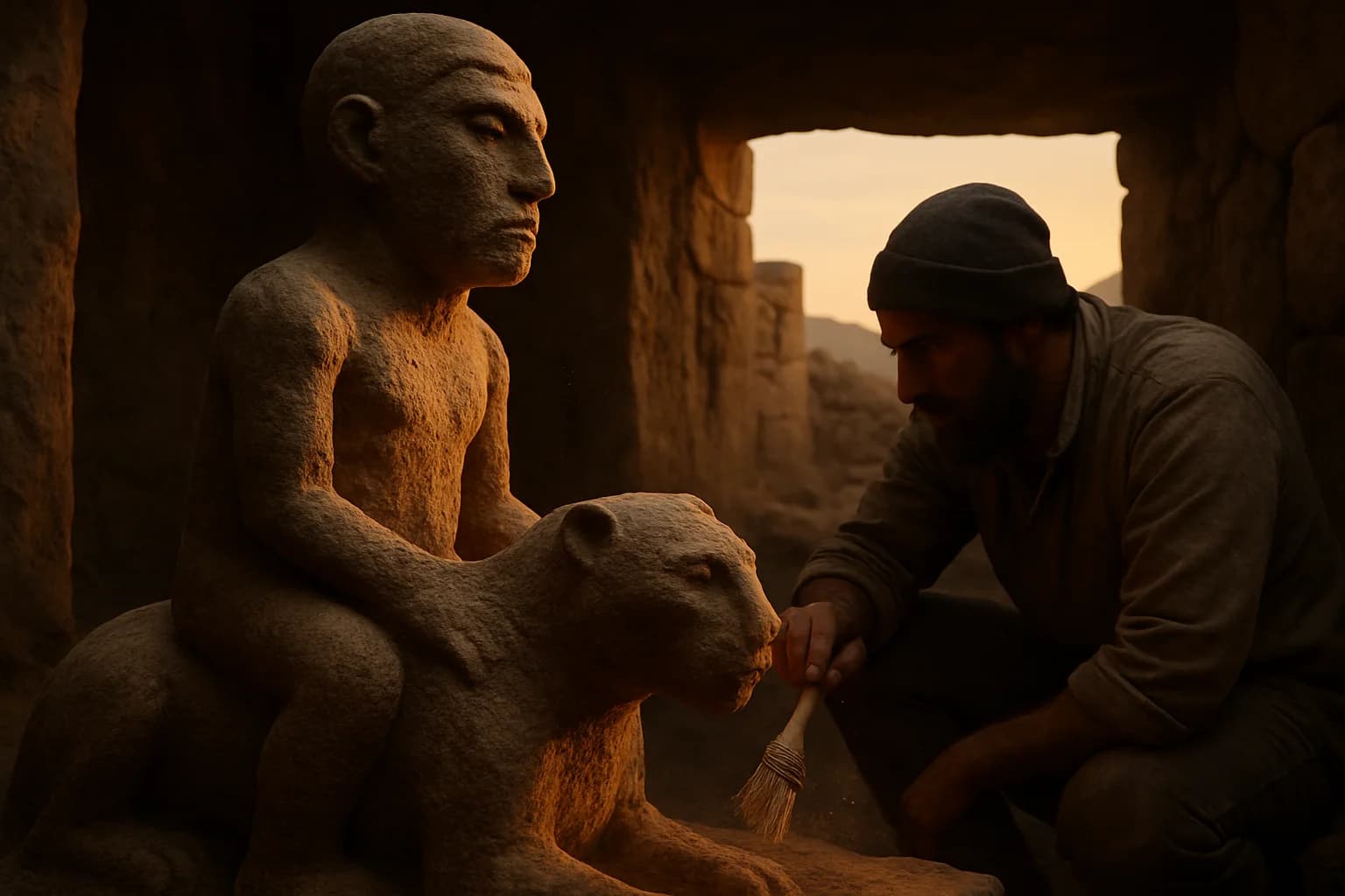 An 11,000‑Year‑Old Human‑on‑Leopard Statue at Karahantepe: Rethinking Neolithic Iconography